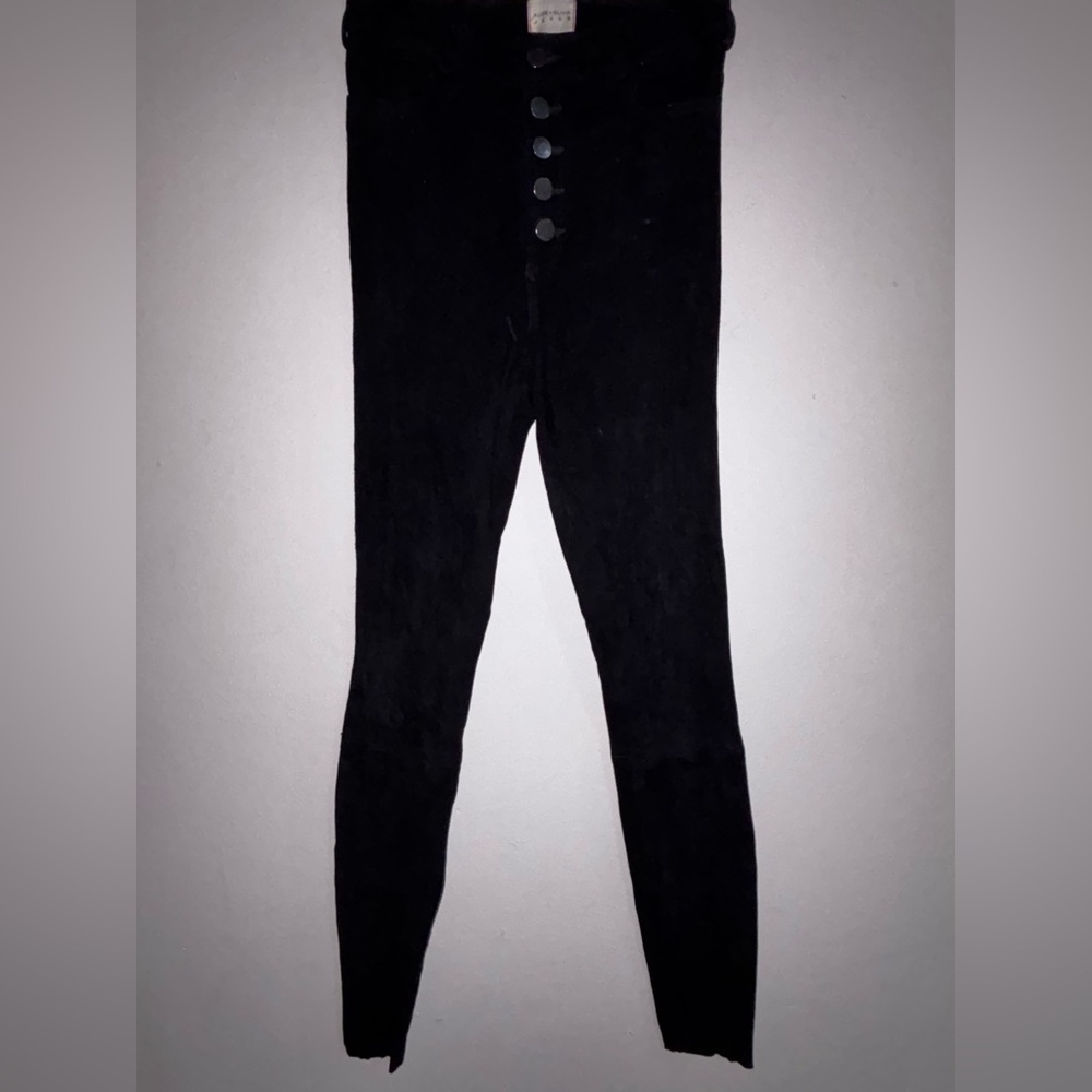 Alice + Olivia Black suede pant